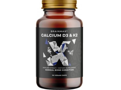 BrainMax Calcium D3 & K2 90 rostlinných kapsúl