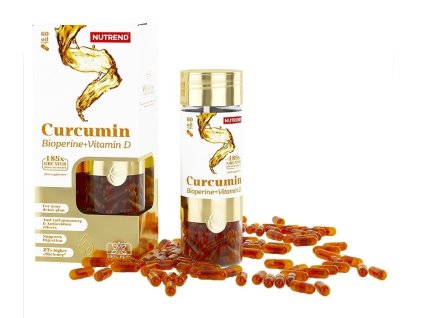 Nutrend Curcumin + Bioperine + Vitamin D bez príchute 60 kaps