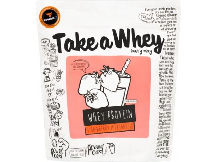 Take-a-Whey Whey Protein 907 g jahodový shake