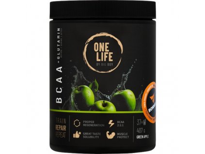 One Life by Big Boy BCAA + Glutamin 407 g modrá malina