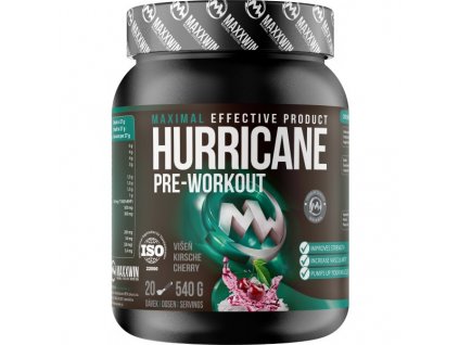 MAXXWIN Hurricane Pre-Workout 540 g višeň