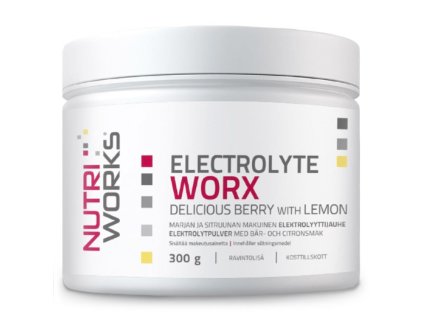 Electrolyte Worx NEW 300 g (Varianta Electrolyte Worx NEW 300 g delicious berry with lemon)