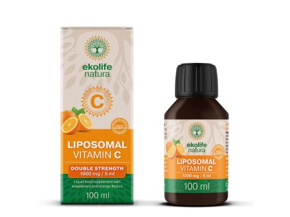 Liposomal Vitamin C 1000mg 100ml pomeranč (Lipozomální vitamín C) (Varianta Liposomal Vitamin C 1000mg 100ml pomeranč (Lipozomální vitamín C))