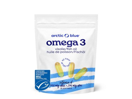Omega 3 30 kapslí (550mg DHA, 275mg EPA & Vitamin D 400IU) původ Aljaška (Varianta Omega 3 30 kapslí (550mg DHA, 275mg EPA and Vitamin D 400IU) původ Aljaška)