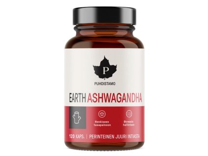 Earth Ashwagandha BIO 120 kapslí (Varianta Earth Ashwagandha BIO 120 kapslí SK)