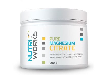 Pure Magnesium Citrate 200 g (Čistý citrát hořečnatý) (Varianta Pure Magnesium Citrate 200 g (Čistý citrát hořečnatý))