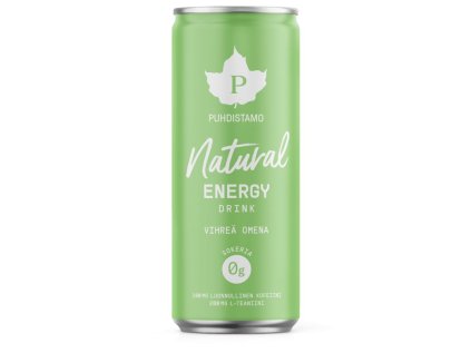 Natural Energy Drink 330 ml (Varianta Natural Energy Drink 330 ml green apple (Energetický nápoj - zelené jablko))