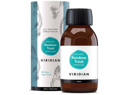 Rainbow Trout Omega Oil 200ml Organic (Rybí tuk) (Varianta Rainbow Trout Omega Oil 200ml Organic (Rybí tuk))