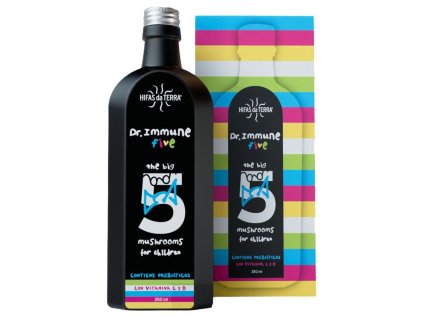 Dr. Immune Five for Children 250 ml (Reishi, Žampion, Hlíva, Shiitake a Chaga pro děti) (Varianta Dr. Immune Five for Children 250 ml (Reishi, Žampion, Hlíva, Shiitake a Chaga pro děti))