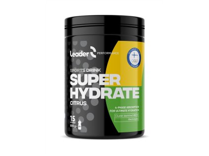 Sports Drink Super Hydrate 500 g citrus (Energetický a iontový nápoj - 4 fázová absorbce) (Varianta Sports Drink Super Hydrate 500 g citrus (Energetický a iontový nápoj - 4 fázová absorbce))