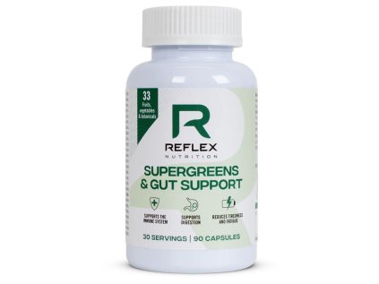 Supergreens & Gut Support 90 kapslí (Varianta Supergreens and Gut Support 90 kapslí)