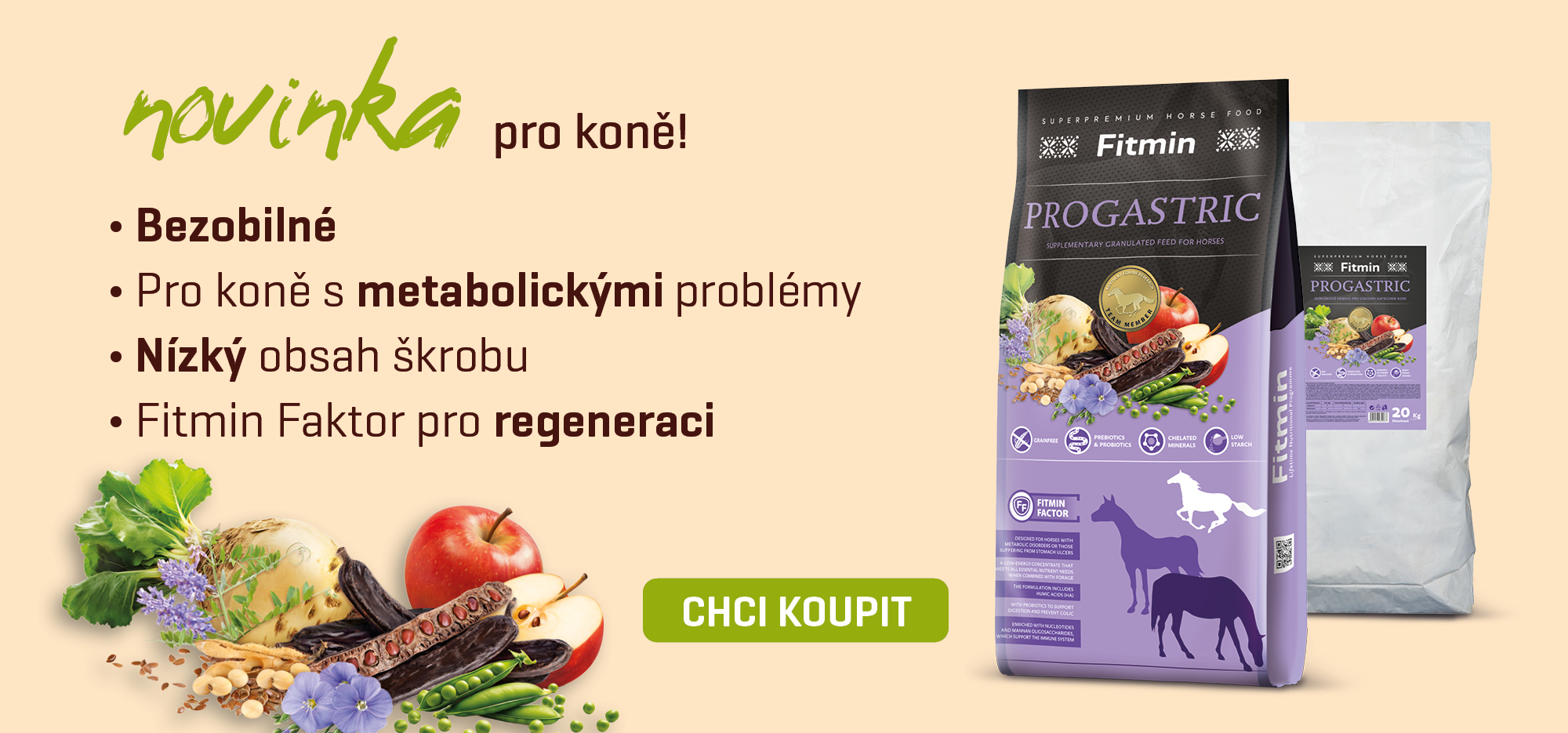 Progastric - nové krmivo pro koně