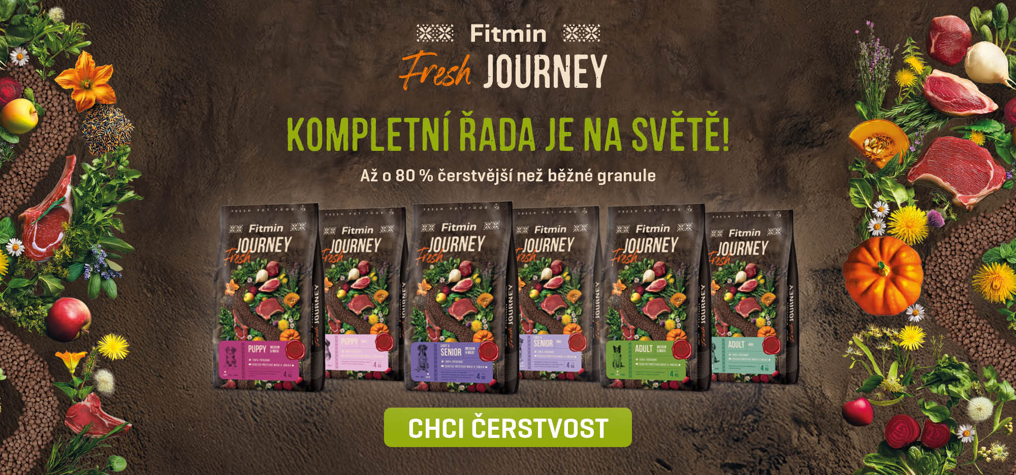 Fresh Journey kvalitní čerstvé krmivo granule