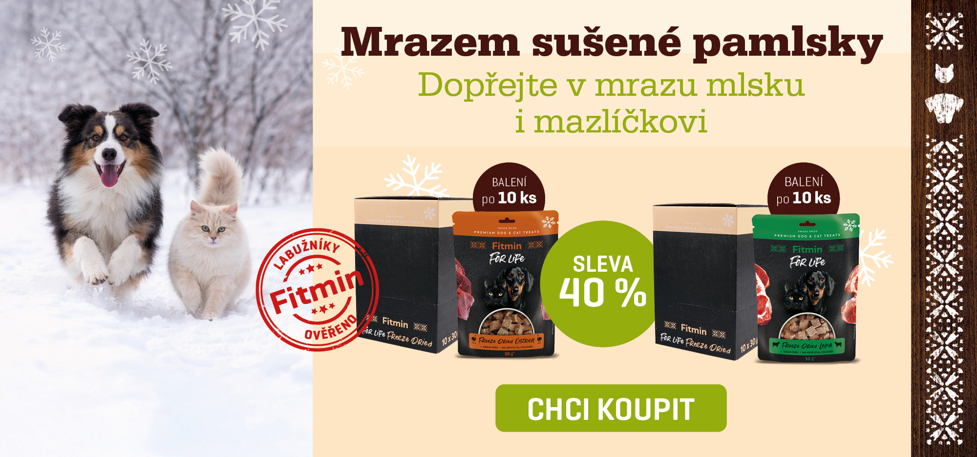 FFL Mrazem sušené pamlsky - balení 10 ks - 40 % sleva