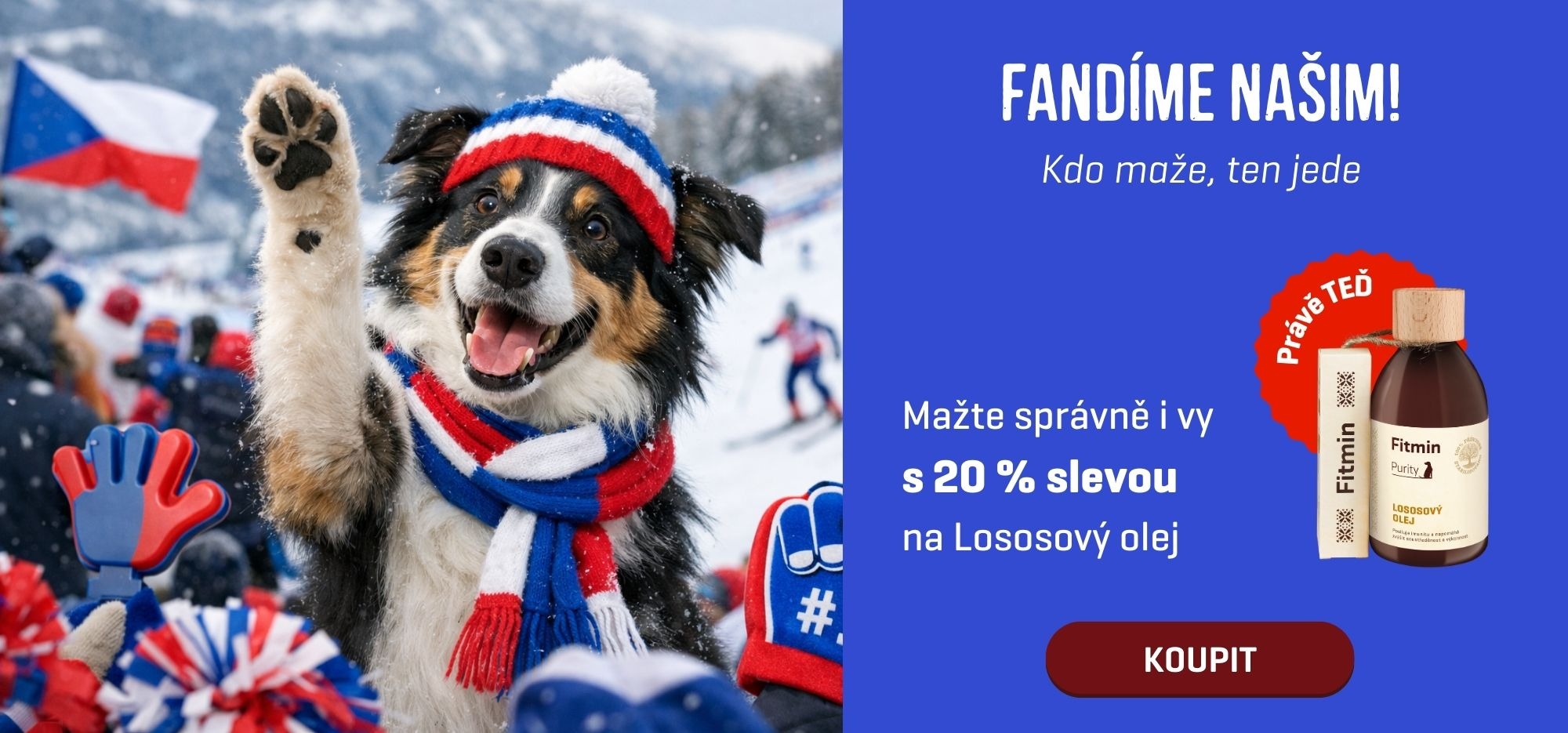 Lososový olej pro psy s 20% slevou