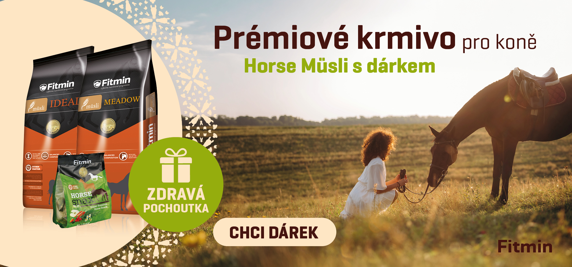 Musli Horse + horse snax pochoutka jako dárek zdarma