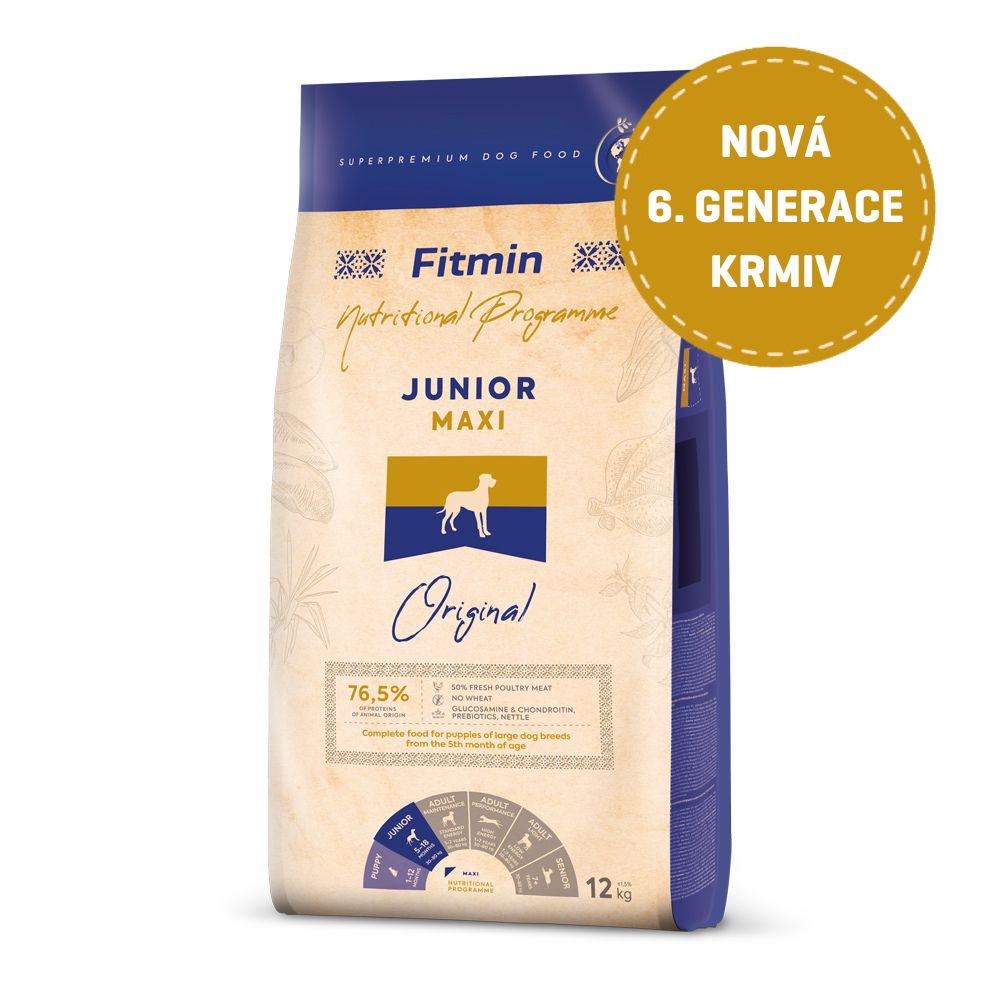 Fitmin Maxi Junior kompletní krmivo pro psy 12 kg