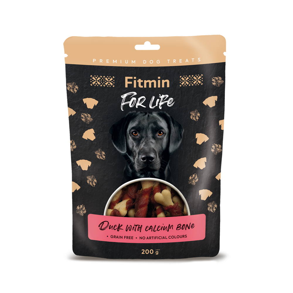 Fitmin For Life Kalciová kost pamlsek pro psy kachna 200 g