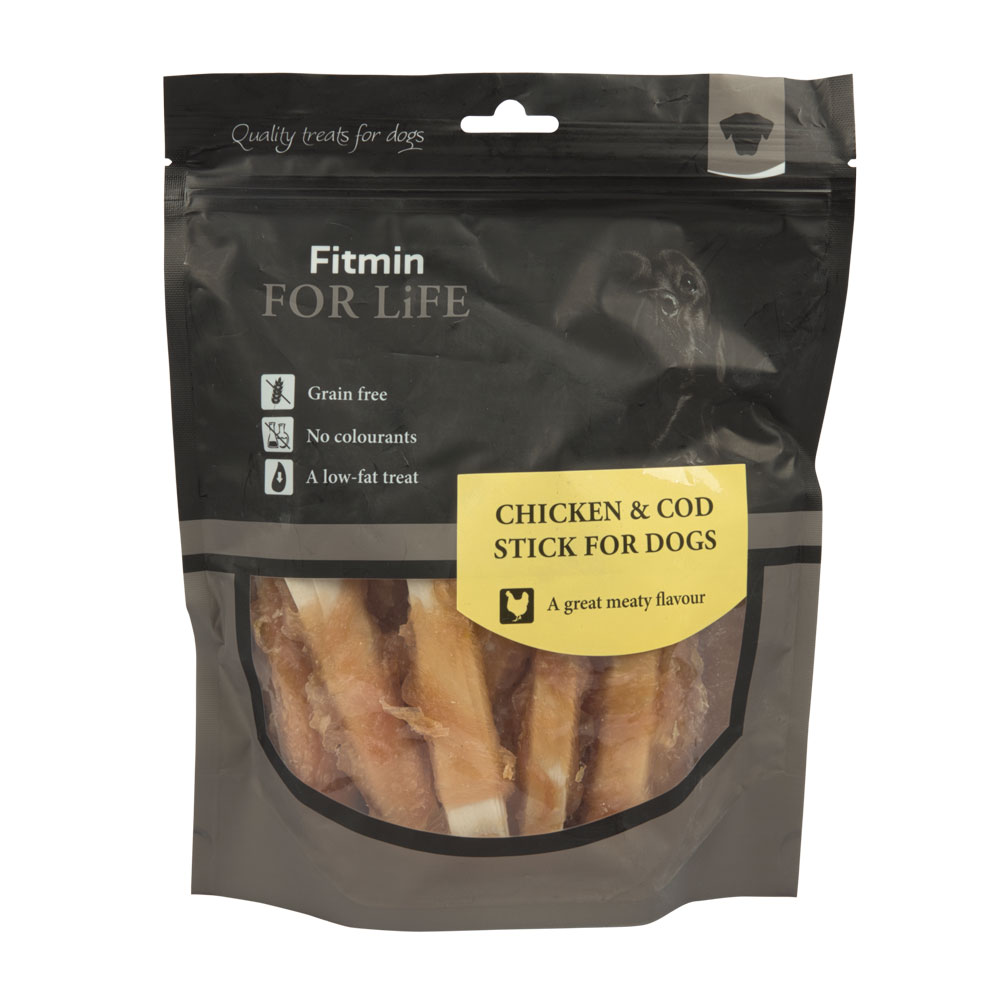 Fitmin For Life Kuřecí tyčinka treska pamlsek pro psy 400 g