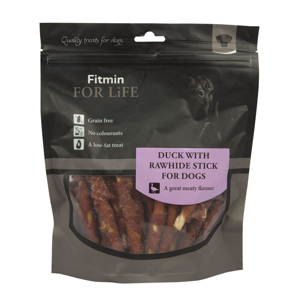 Fitmin For Life Kachna na bůvolí tyčce pamlsek pro psy 400 g