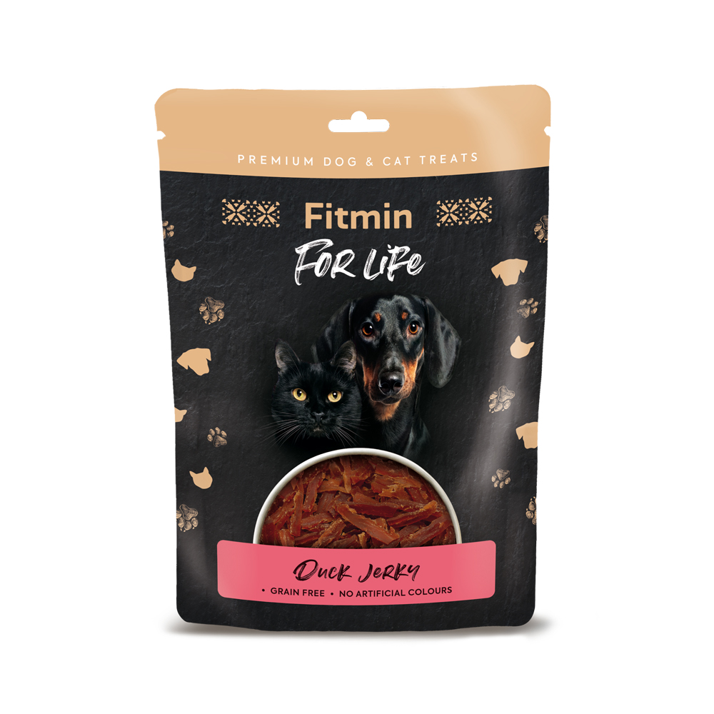 Fitmin For Life Jerky kachní pochoutka pro psy a kočky 70 g