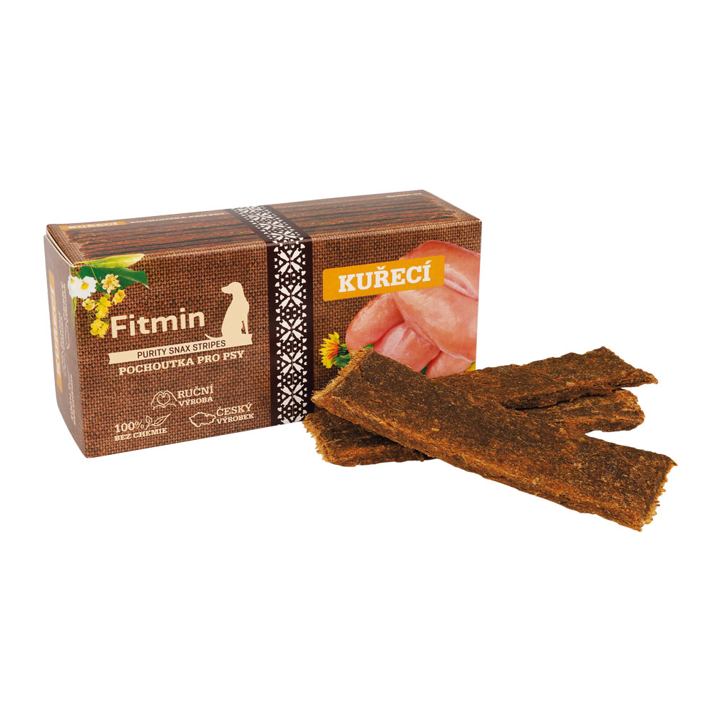 Fitmin Purity Snax Stripes Kuřecí pochoutka pro psy 120 g