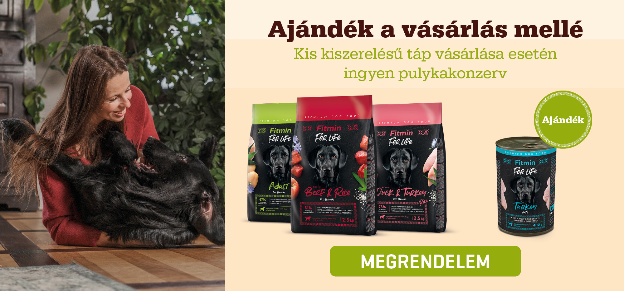 Akce květen - červen FFLD 2,5 kg + FFLD tin 400g Turkey