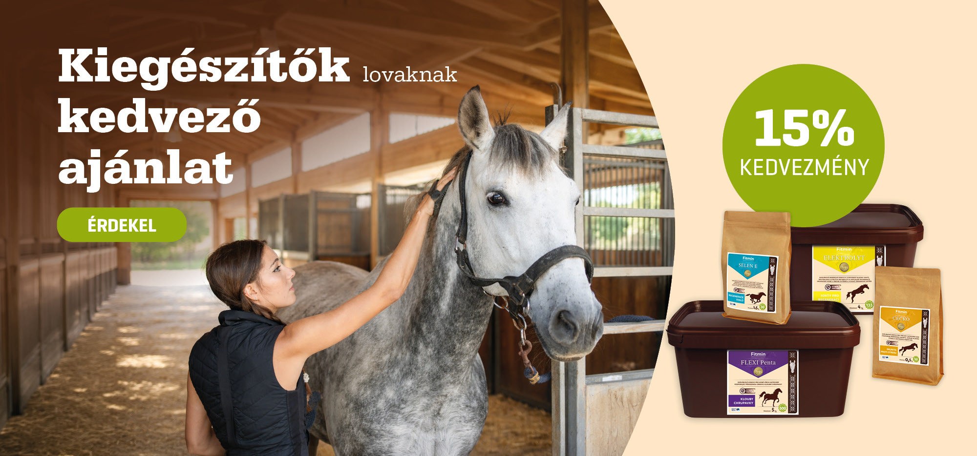 Lótáp-kiegészítők akcióban – Fitmin Equine, 15% kedvezmény