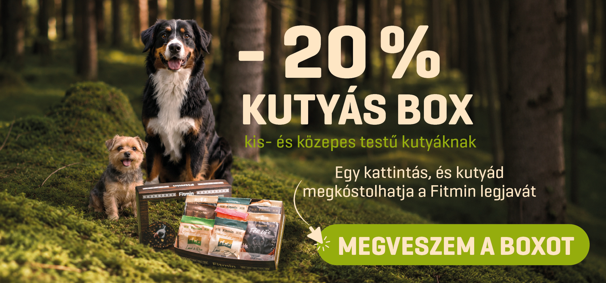 Próbáljátok ki a Fitmin kutyatápokat egy praktikus válogatásban kis- és közepes testű kutyáknak.