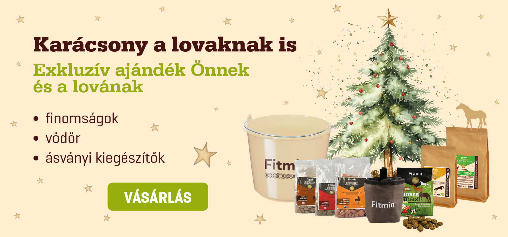 karácsonyi ajánlat lovaknak