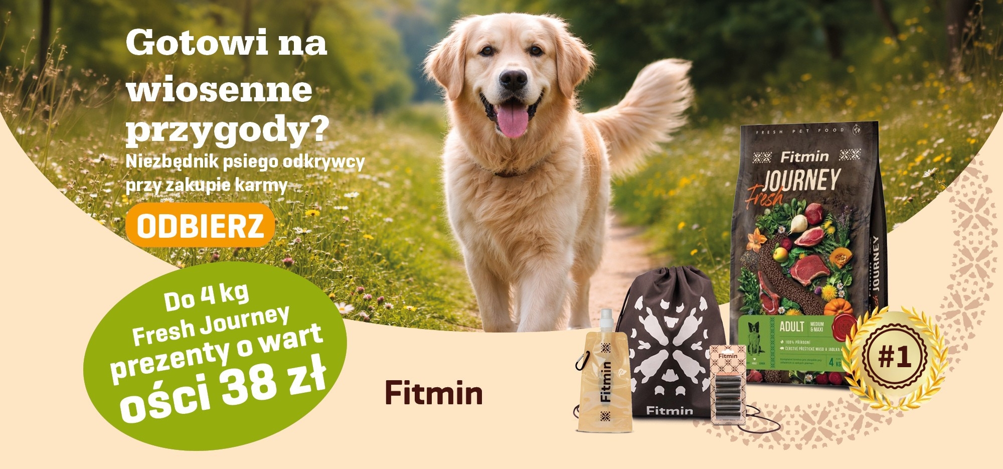 Karma dla psa Fitmin Fresh Journey – prezenty gratis przy zakupie, wiosenna promocja