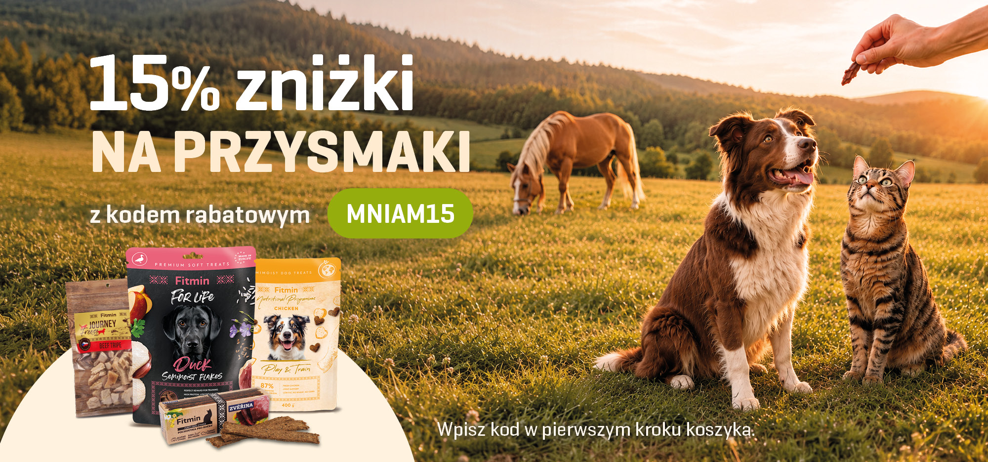 15% zniżki   NA PRZYSMAKI   z kodem rabatowym