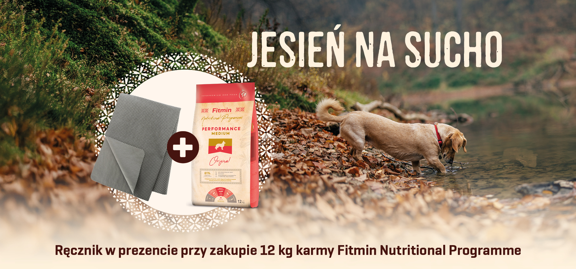 Karma Fitmin z ręcznikiem gratis, jesienna promocja
