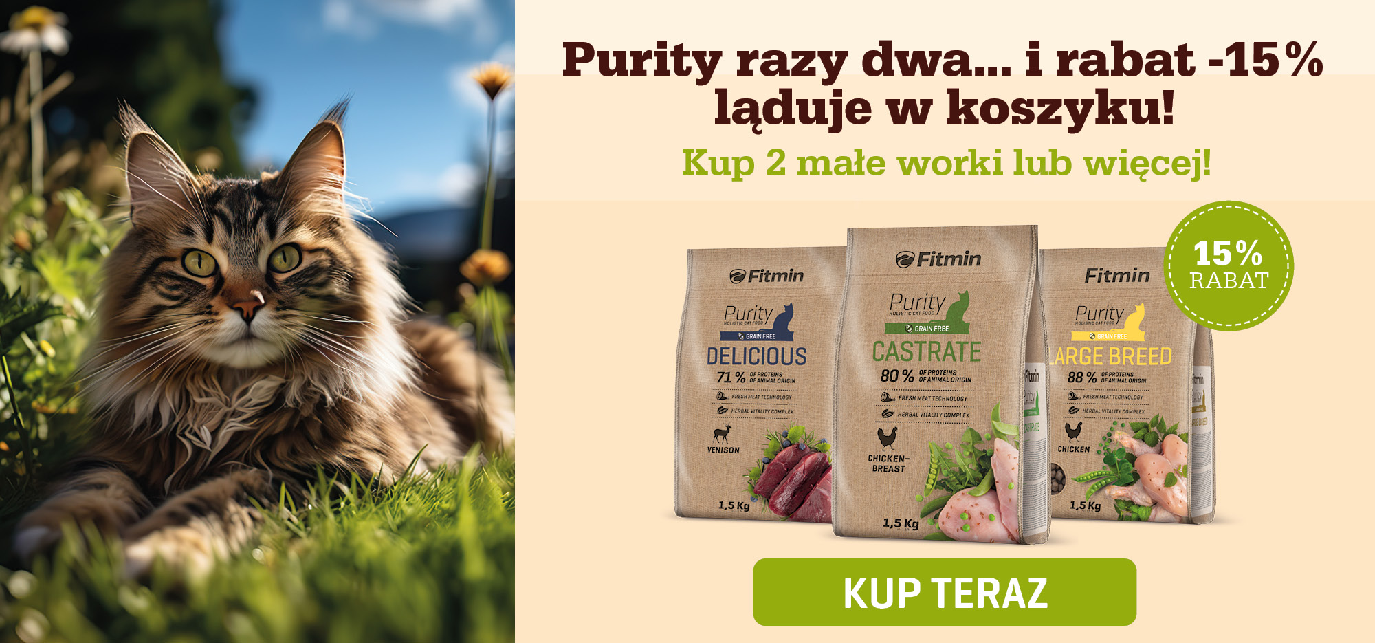 małe worki purity kot -15%