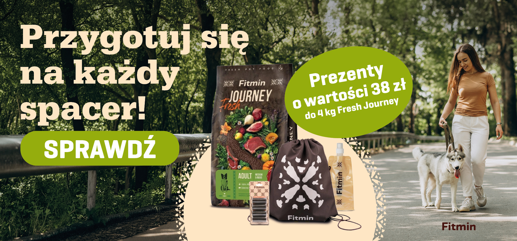 Karma dla psa Fitmin Fresh Journey – prezenty gratis przy zakupie, wiosenna promocja