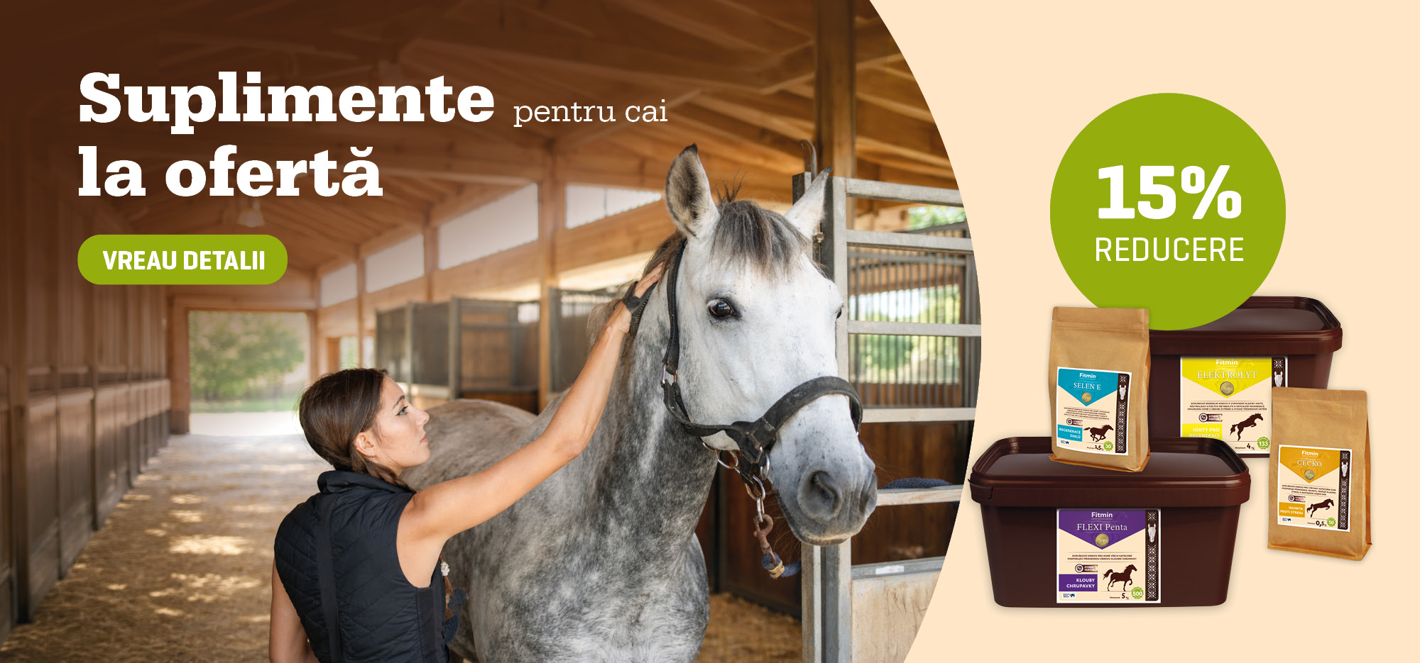 Suplimente pentru cai la reducere – Fitmin Equine, reducere de 15%