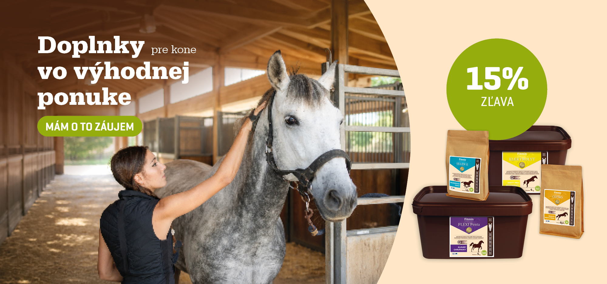 Koně 15 % sleva na doplňky