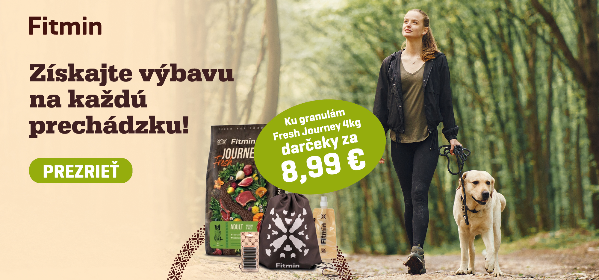 Fresh Journey kvalitní čerstvé krmivo granule dárky zdarma