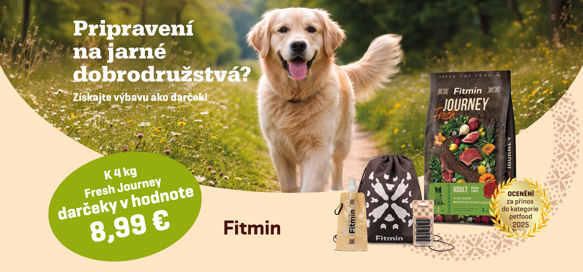 Jarní výbava - Fresh Journey krmivo granule pro psy dárky