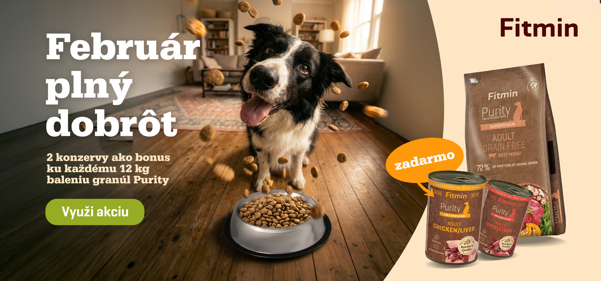 Purity granule 12 kg + 2 konzervy