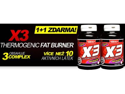 X3 - Thermogenic Fatburner 1+1 ZDARMA