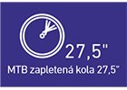 MTB zapletená kola 27,5"