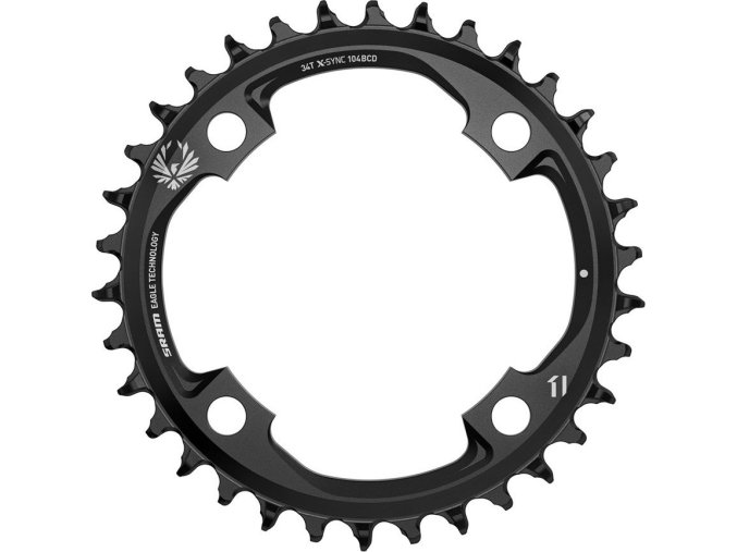 Převodník SRAM X-SYNC 2 34z 104 BCD Alum , 12ti rychlostní, Black