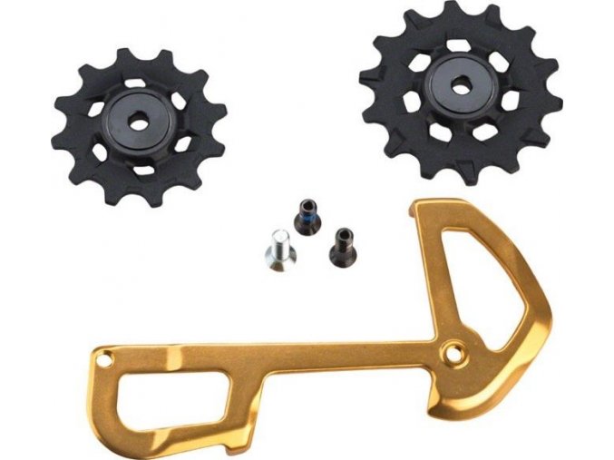 XX1 Eagle Rear Derailleur 12 speed X-Sync Pulleys and InnerCage Gold