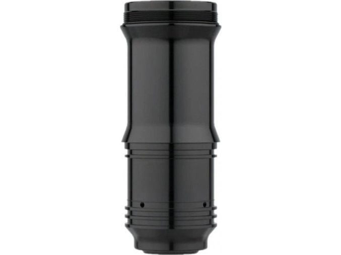 REAR SHOCK AIR CAN ASSEMBLY - DEBONAIR V2 BLACK 185/210X47.5-55mm (INCLUDES DECALS)-DELUXE