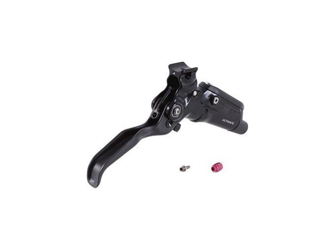 DISC BRAKE LEVER ASSEMBLY - CARBON LEVER (ASSEMBLED, NO HOSE, INCLUDES BARB & OLIVE) VERSI