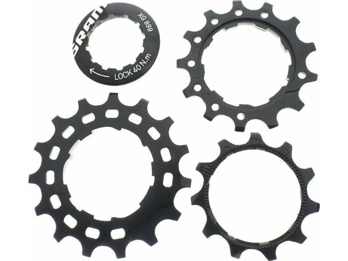 CASSETTE REPLACEABLE COGS XG-899 11T-13T-15T INCLUDING CASSETTE LOCKRING