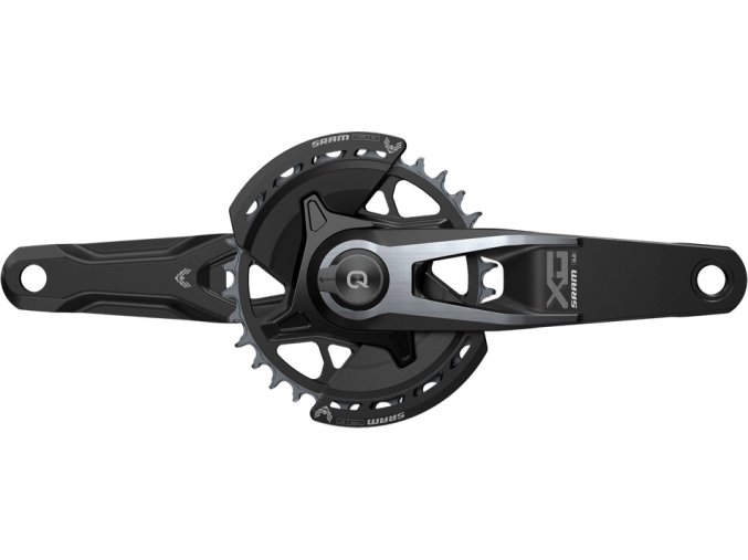 Kliky SRAM Powermeter X0 Eagle Spindle Q174 CL55 DUB MTB Wide 175mm Black 2-guards 32z T-T