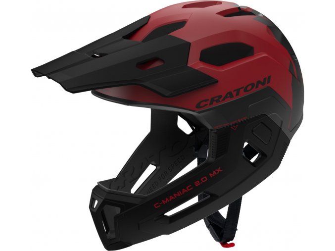 Dětská helma CRATONI C-Maniac 2.0 MX JR. Red/Black Matt