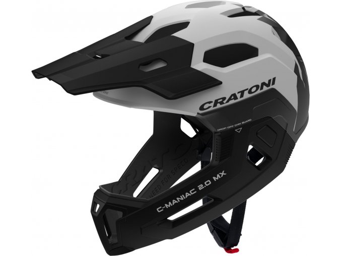 Dětská helma CRATONI C-Maniac 2.0 MX JR. White/Black Matt